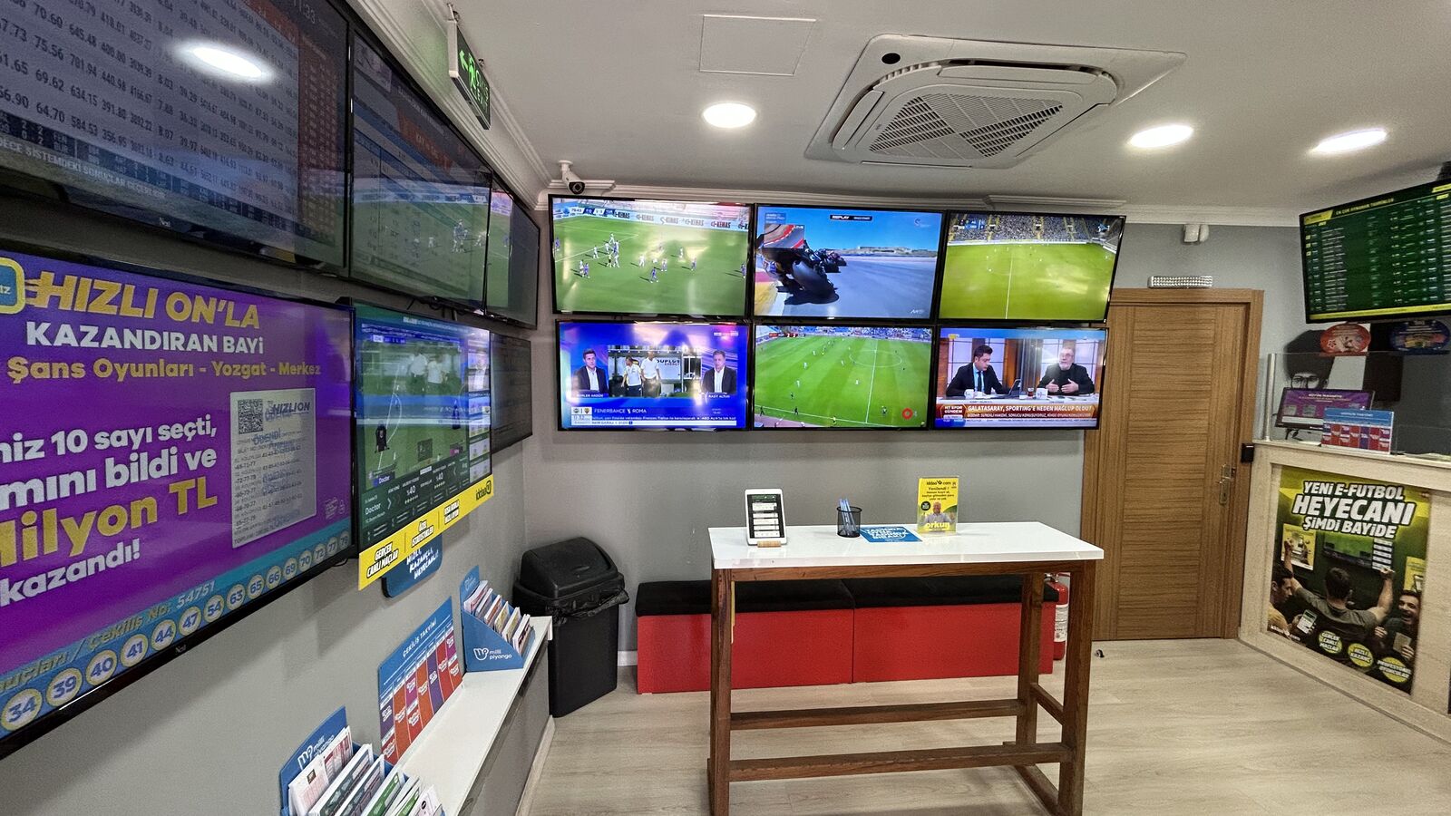 İç mekan canlı maç ekranları