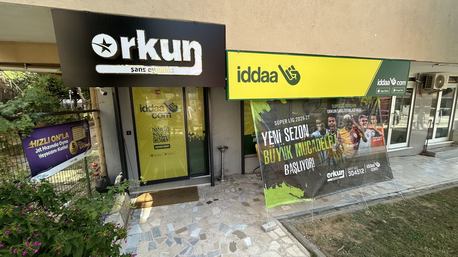Orkun Şans Oyunları tabela ve dış cephe